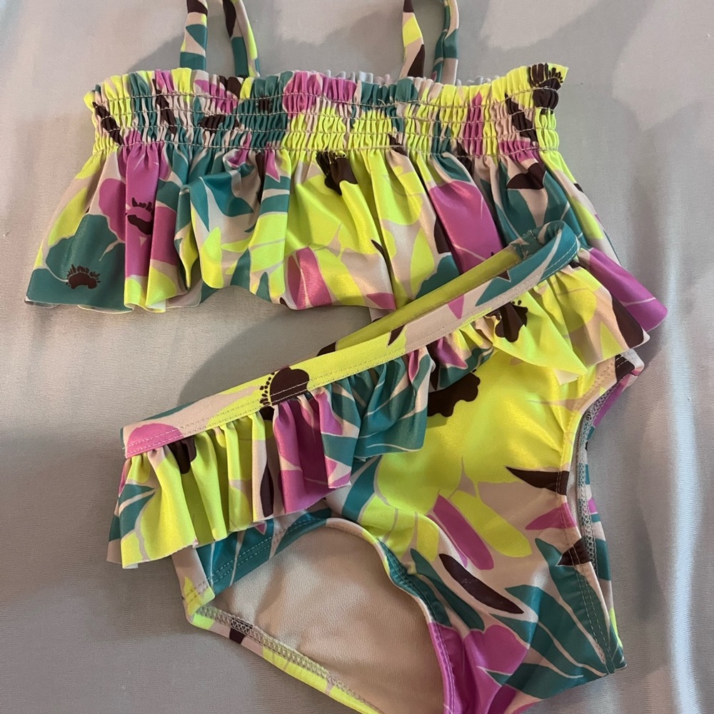 GAP Baby Colorful Tropical Bikini Set